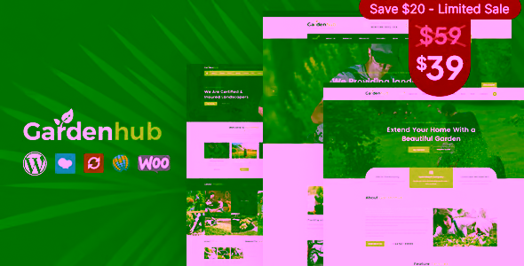 Garden HUB Lawn and Landscaping Theme